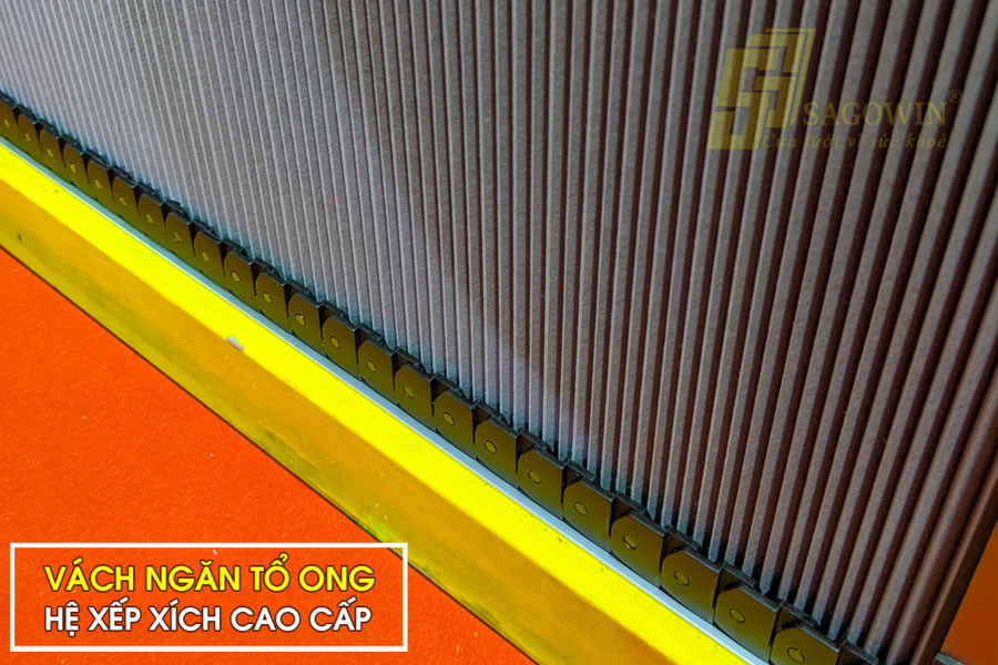 Vách rèm tổ ong ngăn lạnh điều hòa tại Vinh Nghệ An