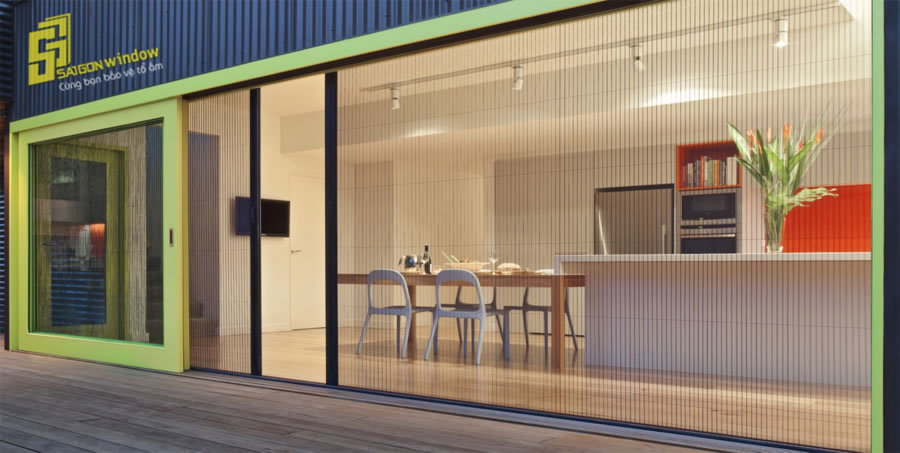 Vách rèm tổ ong ngăn lạnh điều hòa tại Vinh Nghệ An