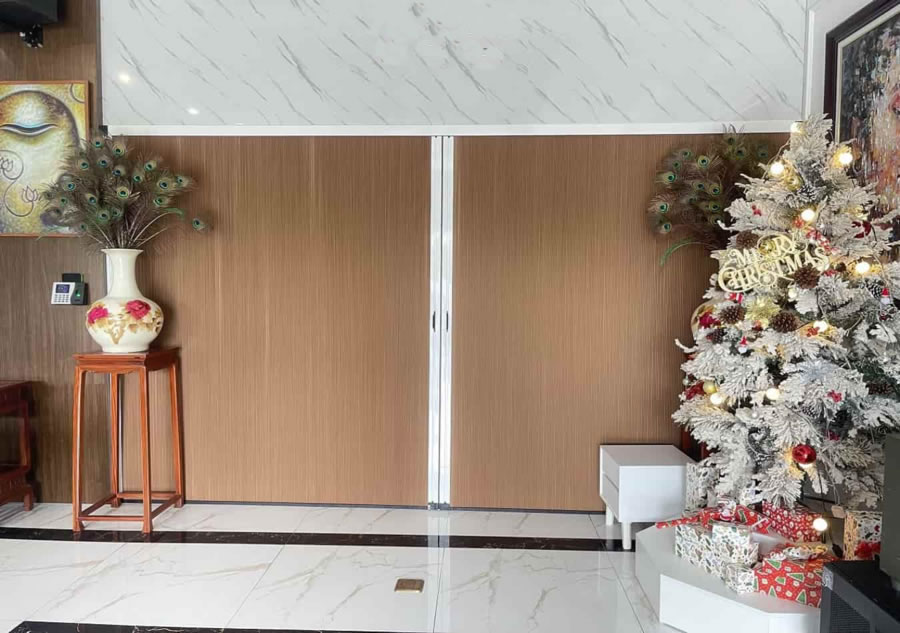 Vách rèm tổ ong ngăn lạnh điều hòa tại Vinh Nghệ An